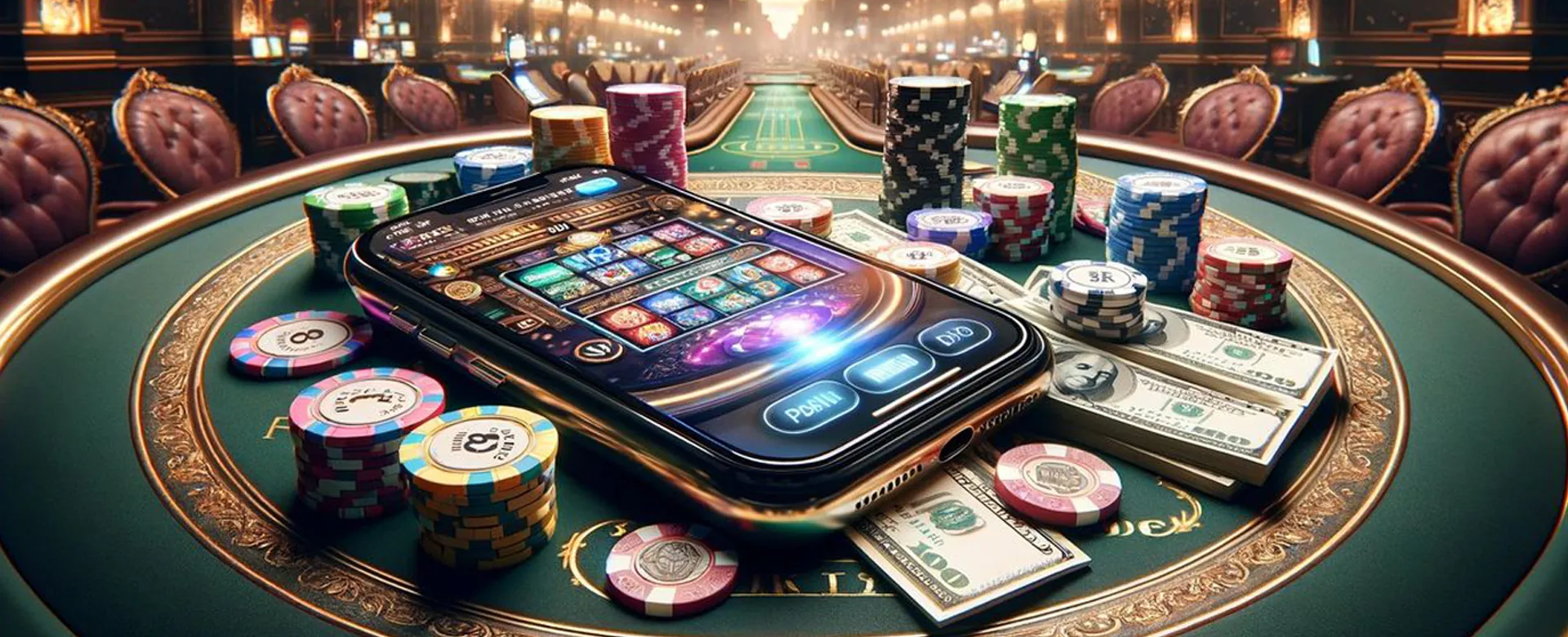 LodiGame Login background showing various casino games